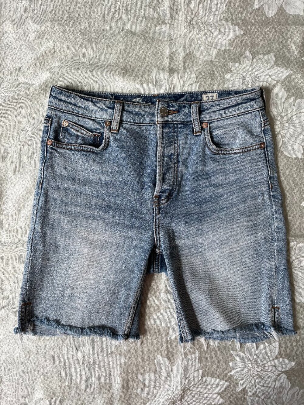 We The Free High-Rise Bermuda Jean Shorts 27